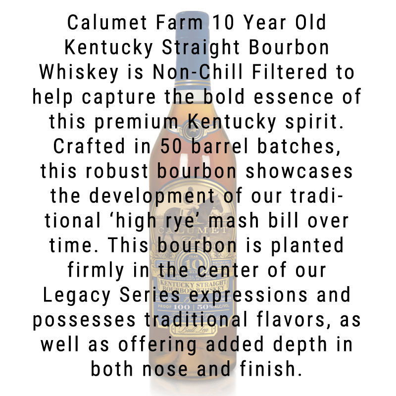 Calumet Farm 10年 バーボンウイスキー 750ml Calumet Farm 10 Year Old Kentucky Straight Bourbon Whiskey