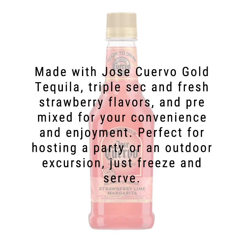 Jose Cuervo Authentic Strawberry Lime Margarita 375mL Great