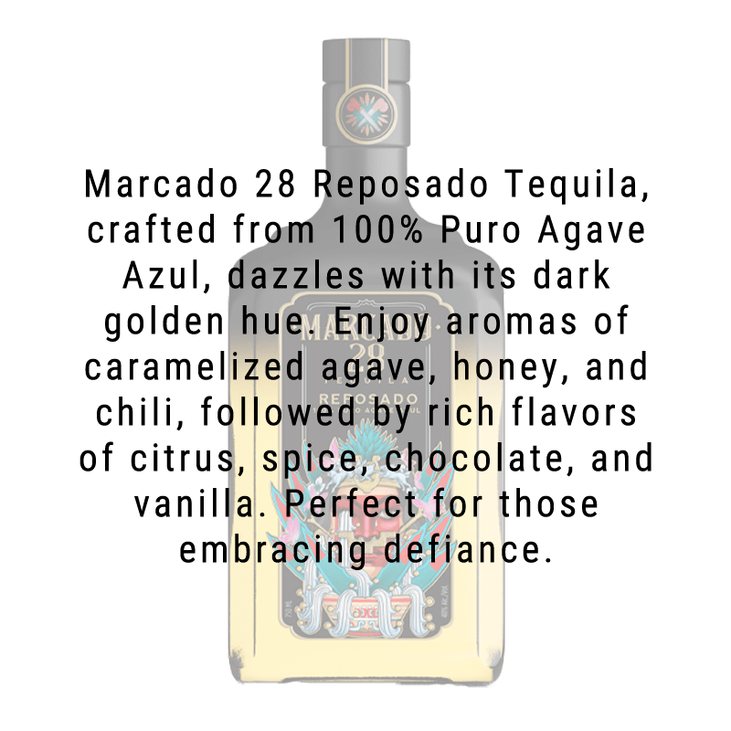 Buy Marcado 28 Tequila Reposado 750mL | Great American Craft