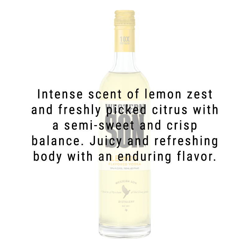 Buy Western Sons Lemon Vodka 750mL Great American Craft Spirits