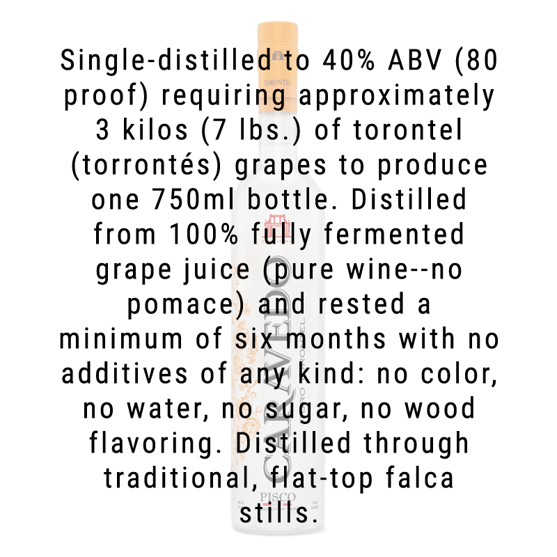 Buy Caravedo Torontel Pisco | Great American Craft Spirits