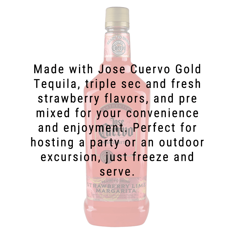 Jose Cuervo Authentic Strawberry Lime Margarita 750mL Great