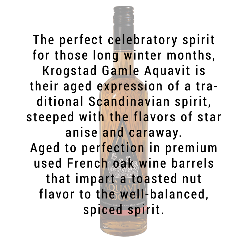Buy Krogstad Aquavit Gamle Online | Great American Craft Spirits