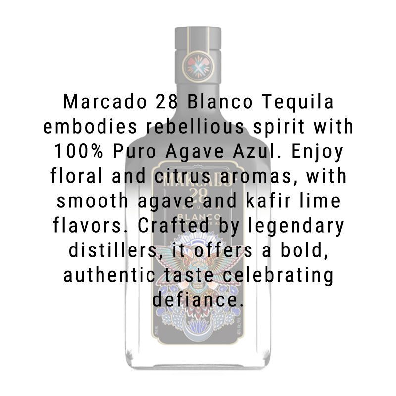 Buy Marcado 28 Tequila Blanco 750mL | Great American Craft Spirits
