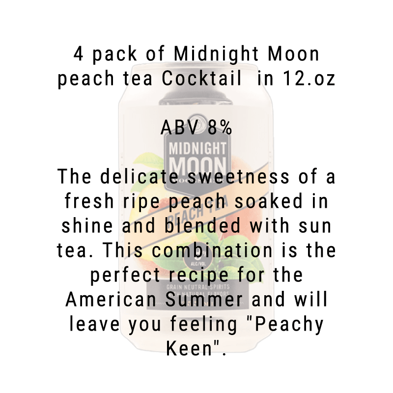 Buy Midnight Moon Peach Tea Cocktail 4 pack | Great American Craft