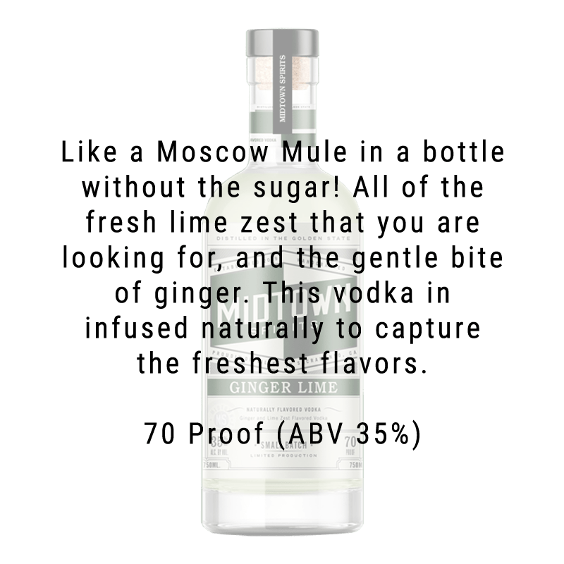 Buy Midtown Spirits Ginger Lime Vodka | Great American Craft Spirits