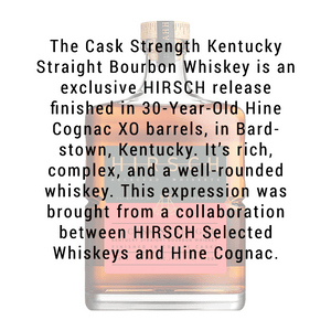 Hirsch The Cask Strength Bourbon Whiskey Finished in Cognac Casks 750mL