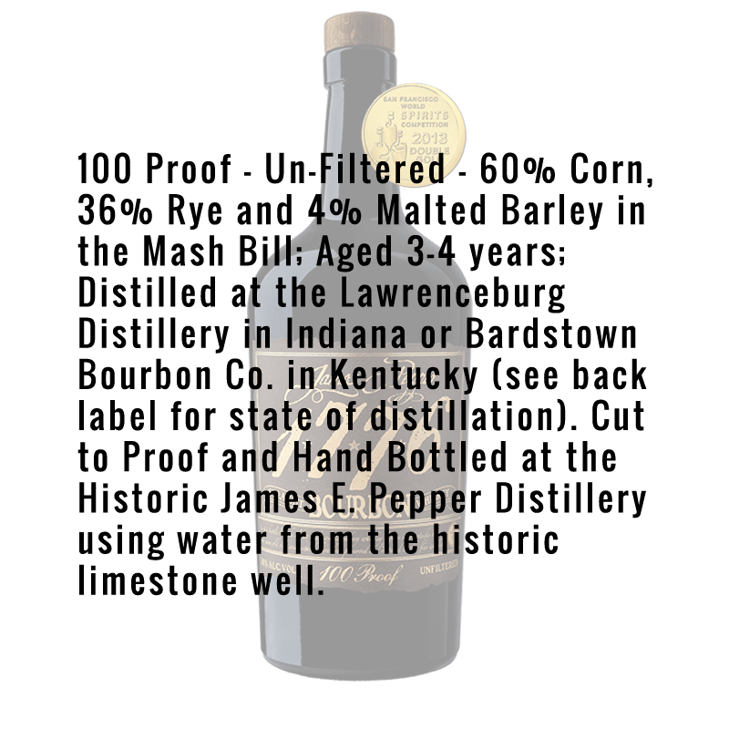Buy James E. Pepper 1776 Straight Bourbon Whiskey | Great American Buy James E. Pepper 1776 Straight Bourbon Whiskey | Great American
