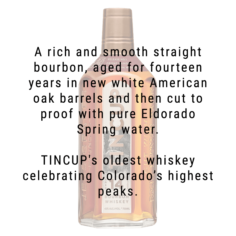 Buy Tin Cup Fourteener Colorado Straight Bourbon Whiskey 14 Year