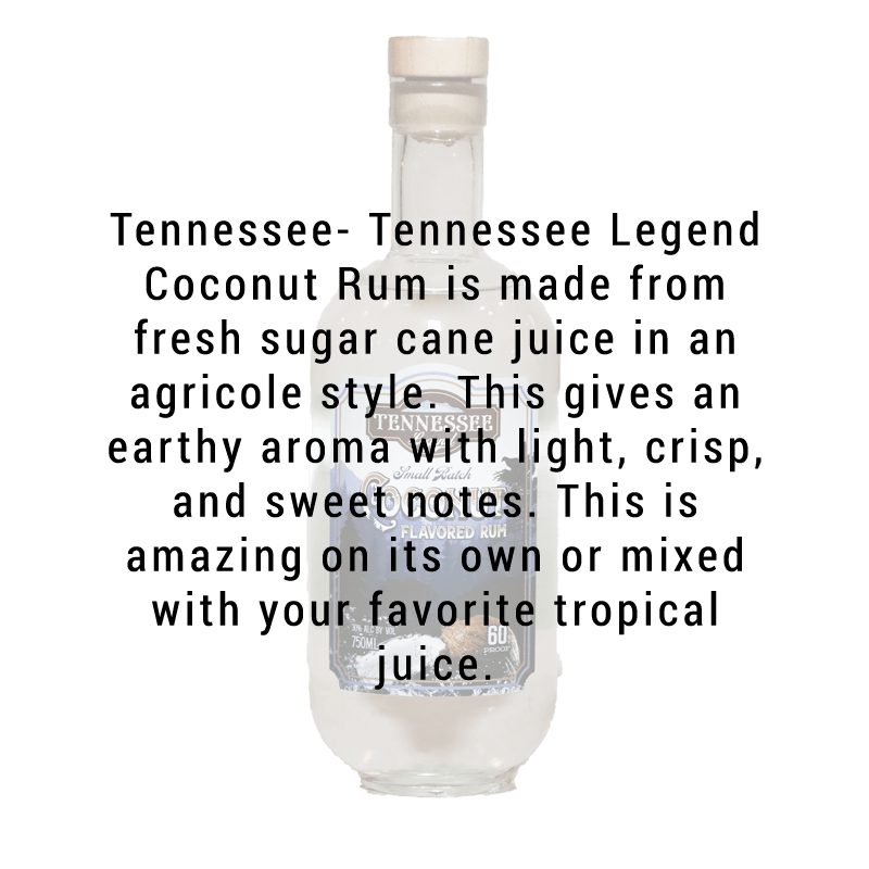 Tennessee Legend Coconut Rum 750mL