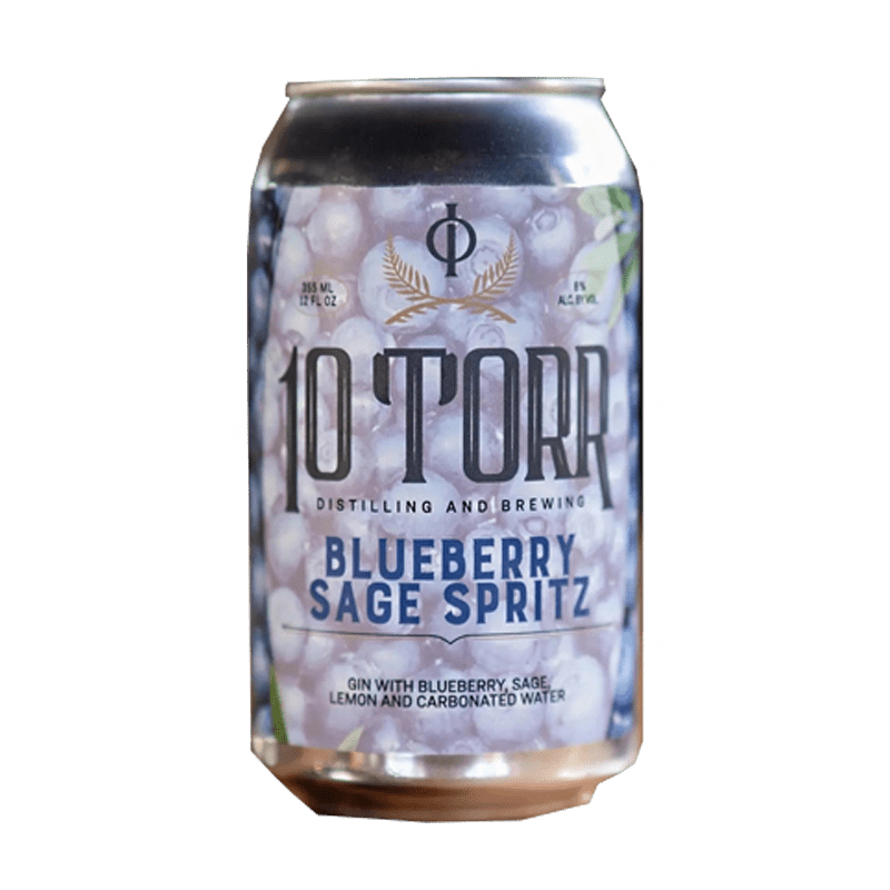10 Torr Blueberry Sage Spritz Cocktail 12.oz 4 Pack - Great American Craft Spirits