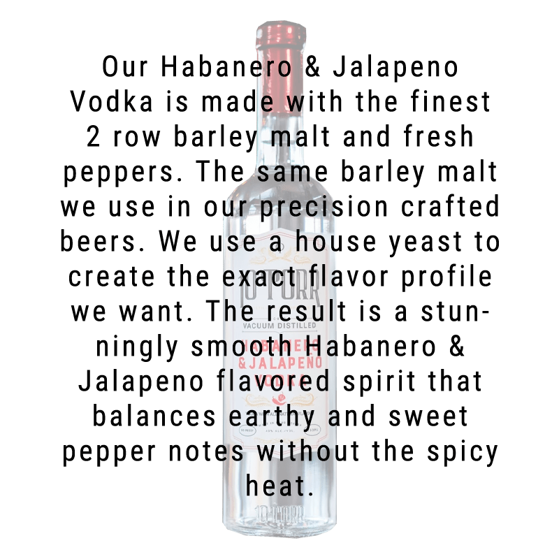 10 Torr Habanero & Jalapeño Vodka 750ml - Great American Craft Spirits