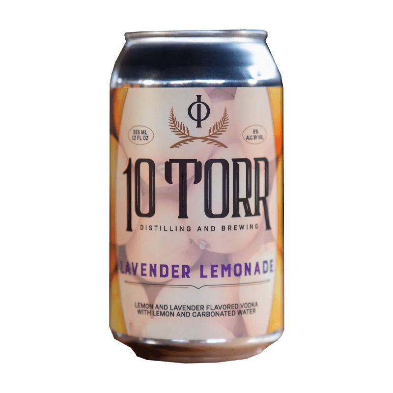 10 Torr Lavender Lemonade Cocktail 12.oz 4 Pack - Great American Craft Spirits