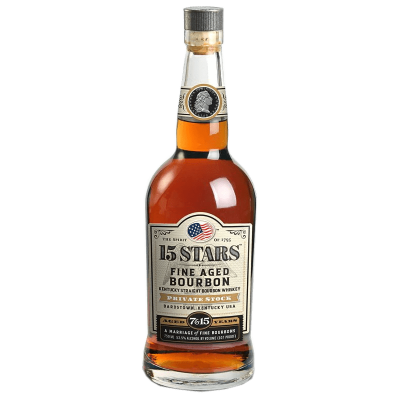 15 Stars 7 & 15 Year Private Stock Kentucky Straight Bourbon Whiskey 750mL - Great American Craft Spirits