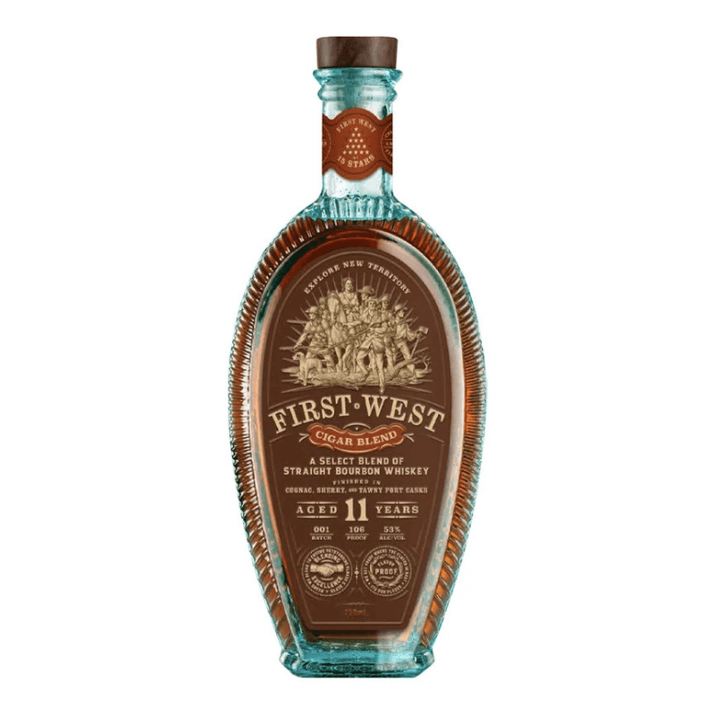 15 Stars First West Cigar Blend Bourbon Whiskey 750mL - Great American Craft Spirits