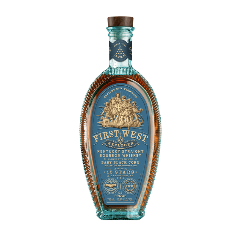 15 Stars First West Explorer Bourbon Whiskey 750mL - Great American Craft Spirits