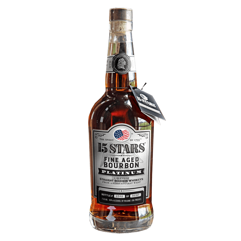 Buy 15 Stars Platinum Bourbon Whiskey | Great American Craft Spirits