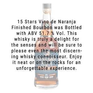 Buy 15 Stars Vino de Naranja Finish Bourbon Whiskey 750mL | Great