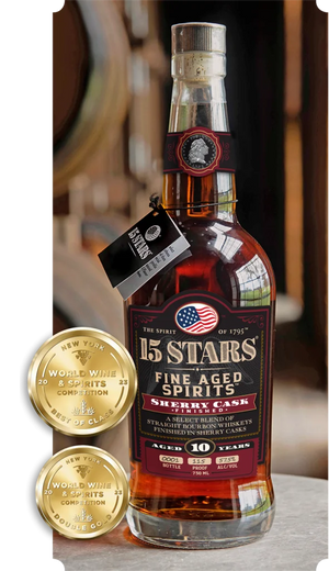 15 Stars Sherry Cask Finish Bourbon Whiskey 750mL