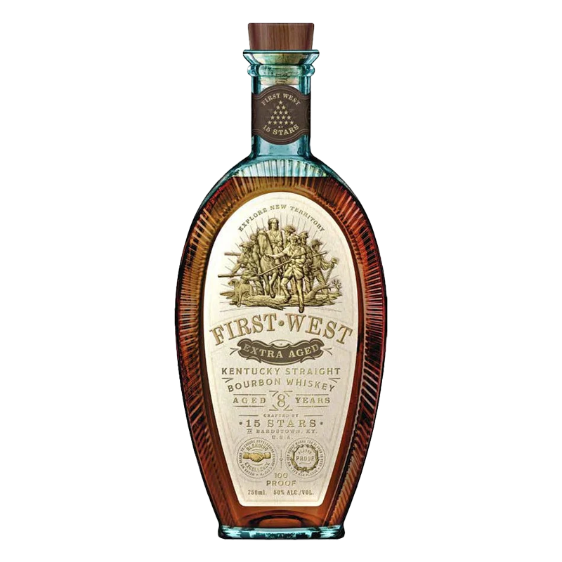 15 Stars First West Extra Aged Bourbon Whiskey 750mL