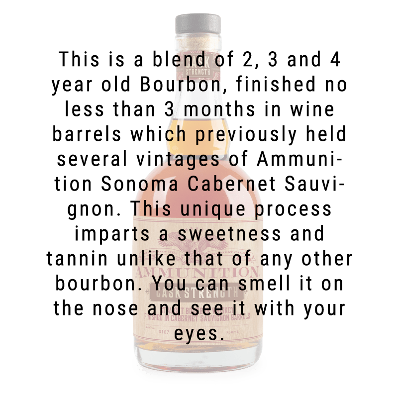 Ammunition Cask Strength Bourbon 750mL