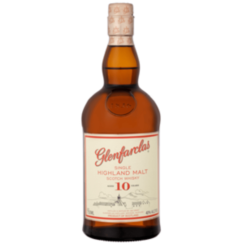 Glenfarclas 10 Year Aged Highland Single Malt Scotch Whisky Bottle – Premium Scotch Whisky