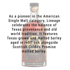 Balcones Lineage Single Malt Whisky 750mL