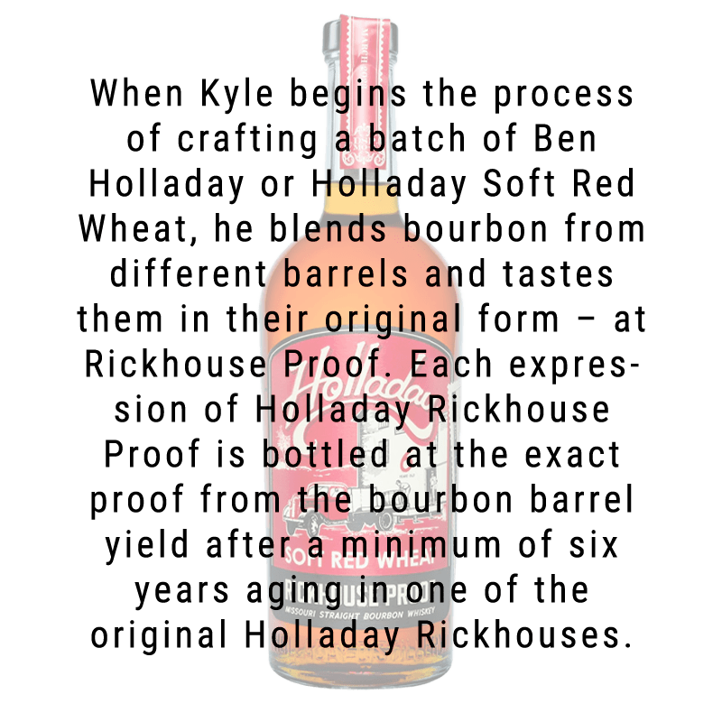 Ben Holladay Soft Red Wheat Rickhouse Proof Straight Bourbon Whiskey 750mL