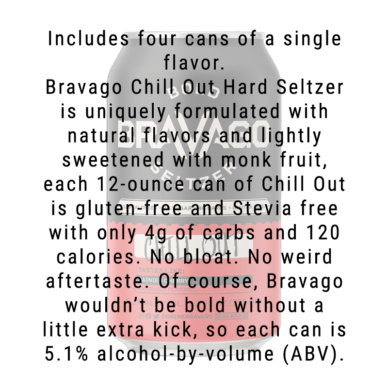 Bravago Chill Out (Rainier Cherry) Hard Seltzer 4-Pack