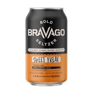 Bravago Sweet Freak (Vanilla Orange Cream) Hard Seltzer 4-Pack