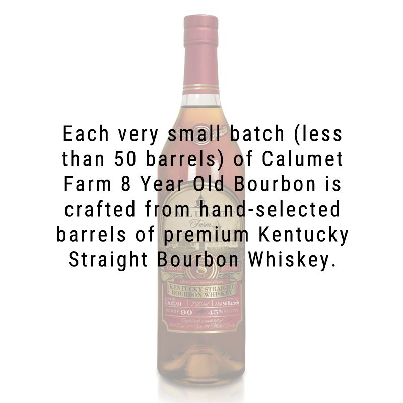 Calumet Farm 8 Year Old Kentucky Straight Bourbon Whiskey 750mL