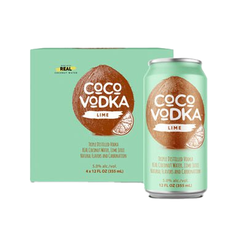Coco Vodka Lime Cocktail 12.oz 4 Pack