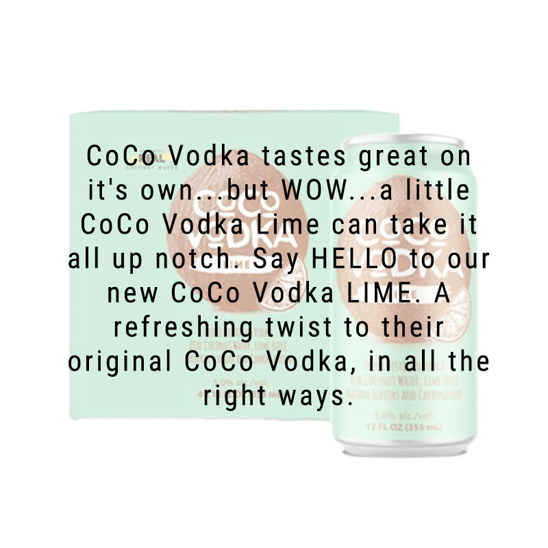 Coco Vodka Lime Cocktail 12.oz 4 Pack