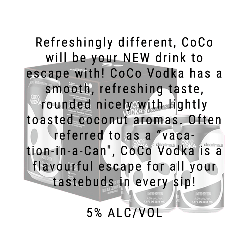 Coco Vodka Original Cocktail Deadmau5 Edition 12.oz 4 Pack