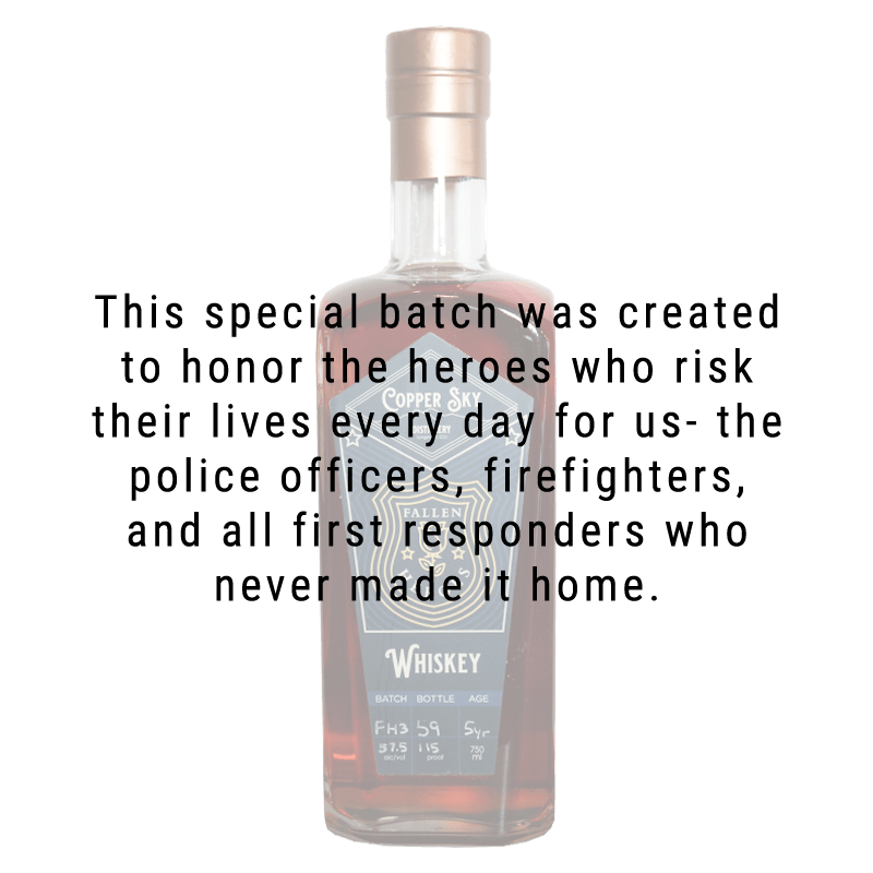 Copper Sky Fallen Heroes Whiskey 750mL