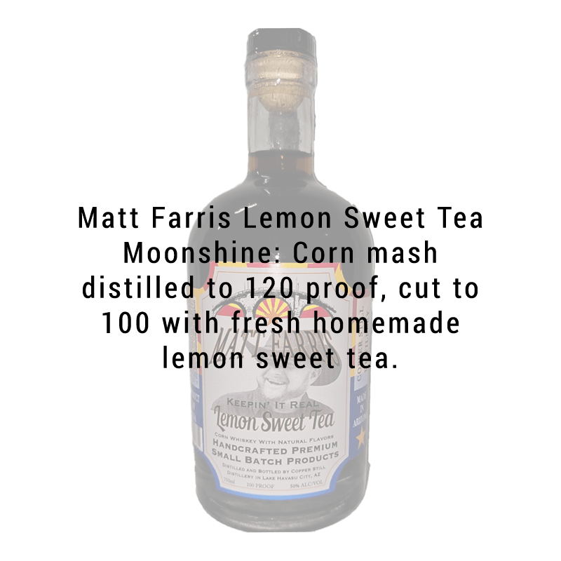 Copper Still Distillery Matt Farris Lemon Sweet Tea Moonshine 750mL
