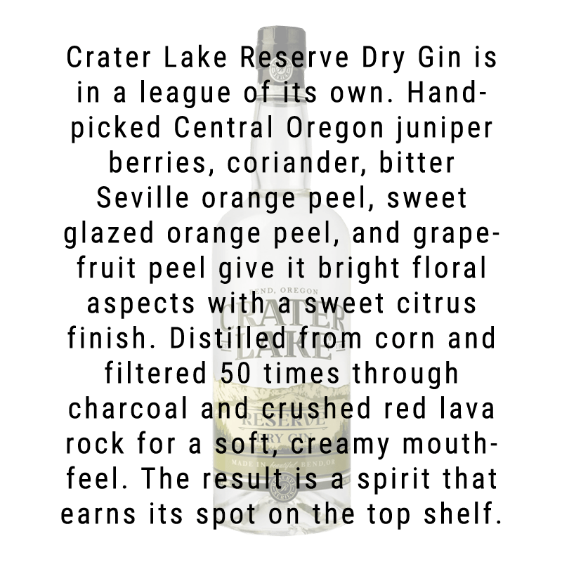 
            
                Load image into Gallery viewer, Crater Lake Reserve Dry Gin 750mL
            
        
