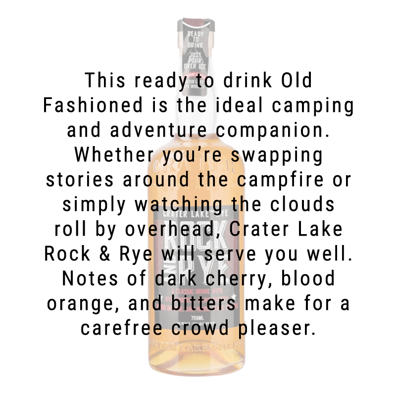 Crater Lake Rock & Rye Cocktail 750mL