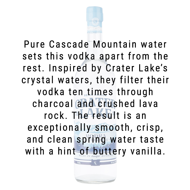 
            
                Load image into Gallery viewer, Crater Lake Vodka 750mL
            
        