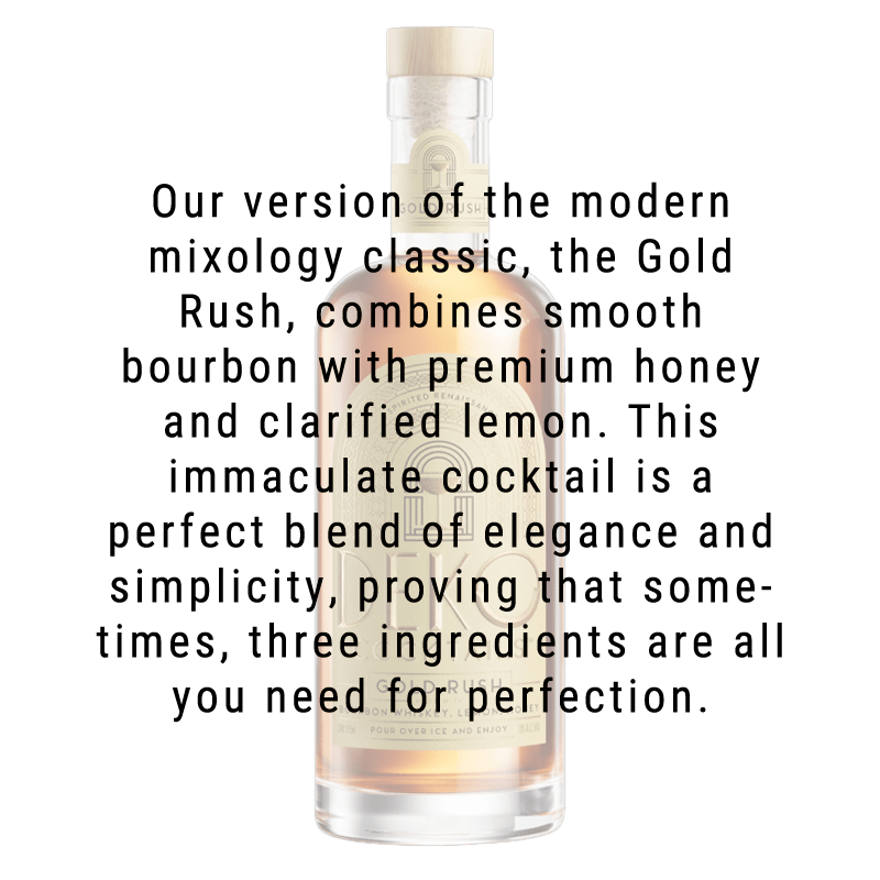 Deko Cocktails Gold Rush Cocktail 375mL