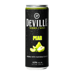 Deville Beverage Co. Vodka + Soda Pear 12.oz 4 Pack