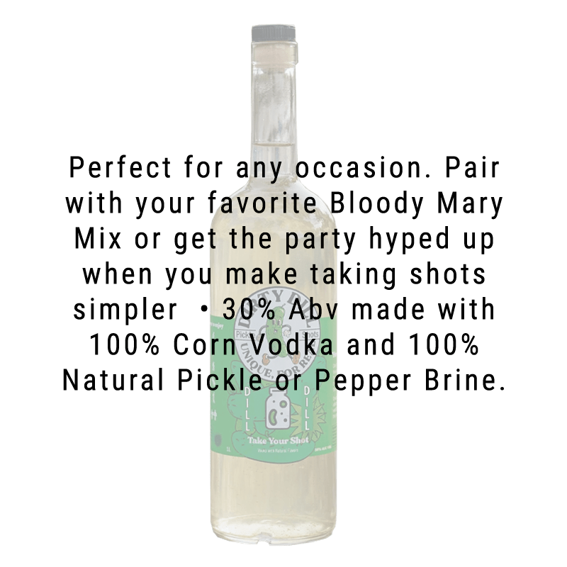 
            
                Load image into Gallery viewer, Dirty Dill Pickle Vodka Shot 1L
            
        