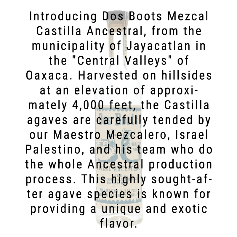 Dos Boots Ancestral Castilla Mezcal 750ml