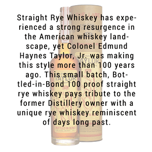 E.H Taylor Jr. Small Batch Kentucky Straight Rye Whiskey Bottled in Bond 750mL