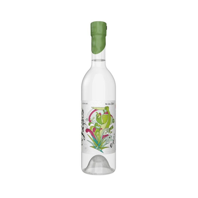 El Jolgorio Espadín Mezcal bottle – handcrafted artisanal mezcal from Oaxaca with smooth smoky flavor and traditional Mexican design