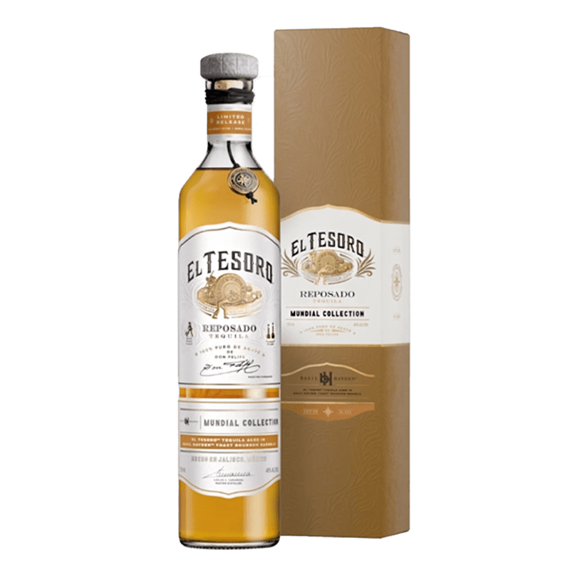 El Tesoro Tequila Reposado Mundial Collection: Basil Hayden Toast Edition 750mL