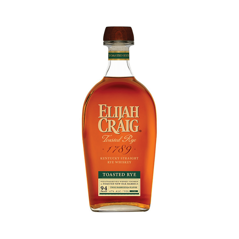 Elijah Craig Straight Rye Whiskey Toasted Rye 94 Proof 750ml Bottle - Premium Rye Whiskey