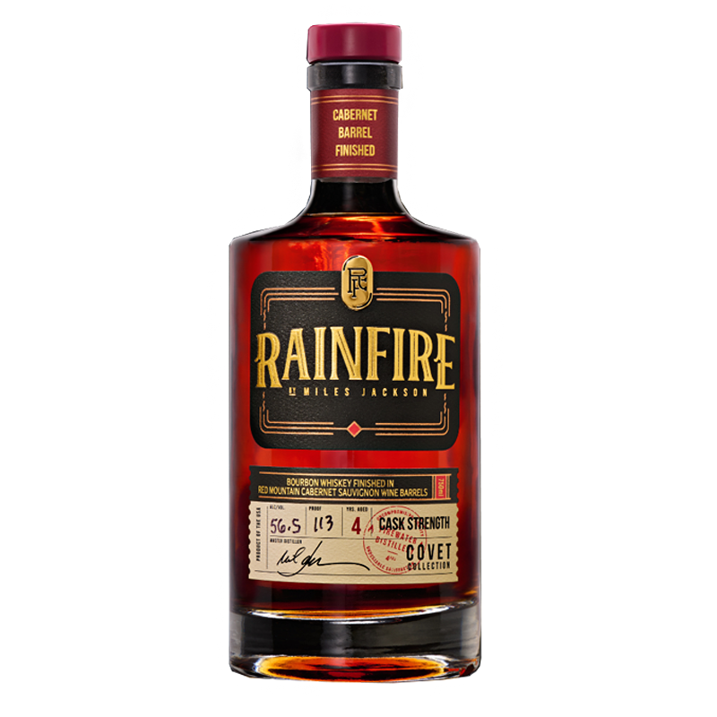 Firewater Distillery Rainfire Bourbon Whiskey Finished in Cabernet Sauvignon Barrels 750mL