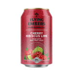 Flying Embers Cherry Hibiscus Lime Hard Kombucha 6 pack 12.oz