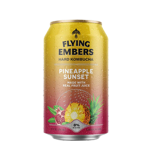 
            
                Load image into Gallery viewer, Flying Embers Pineapple Sunset Hard Kombucha 6 pack 12.oz
            
        